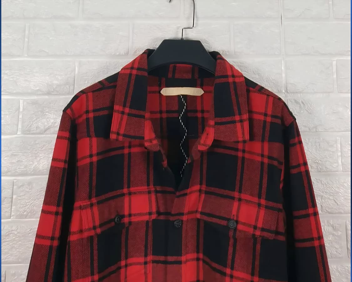 [100]오프화이트 13브러쉬 플란넬 체크 셔츠 상품이미지6