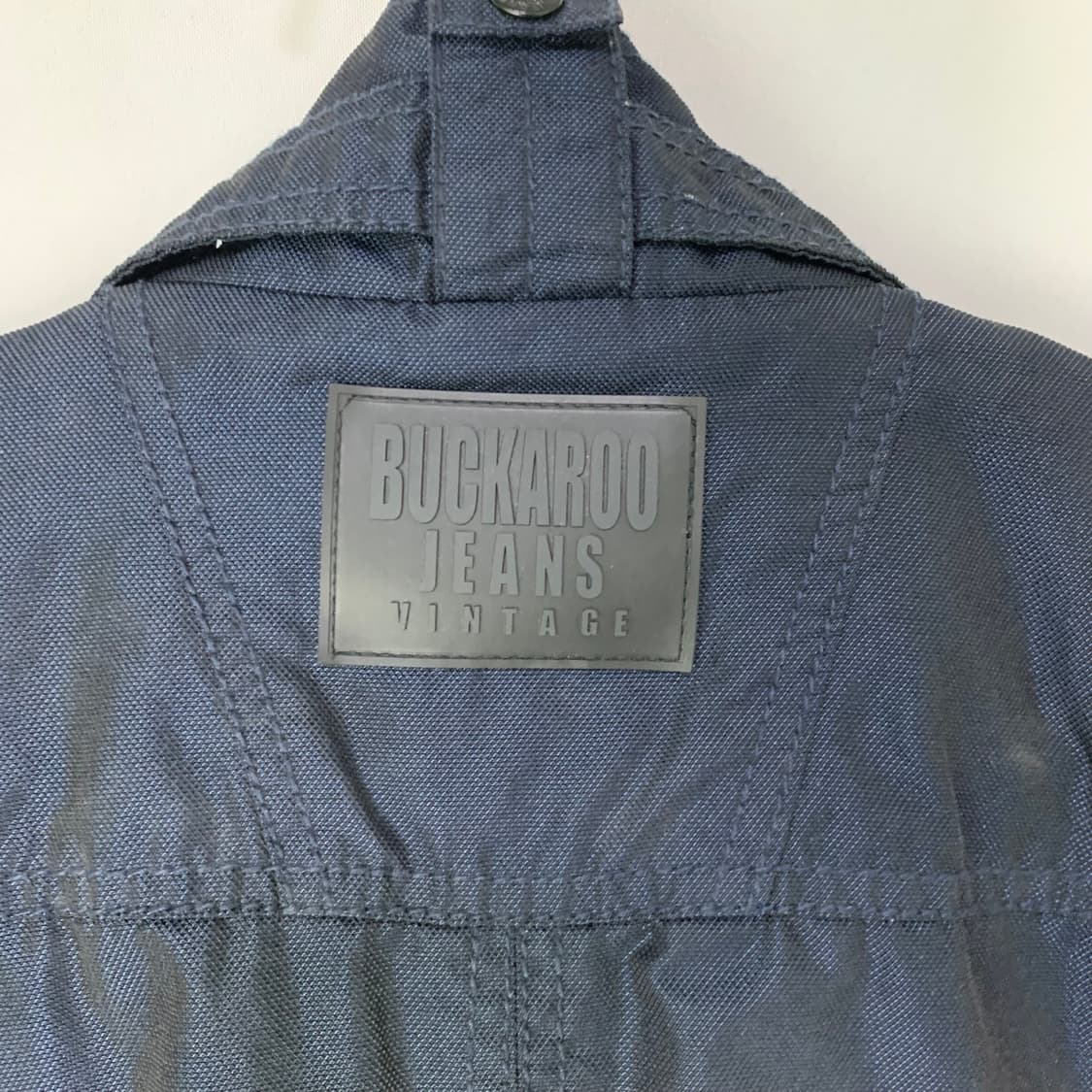 버커루 Buckaroo 빈티지 하이넥 카고 봄버 자켓 블루블랙 100 L 상품이미지5