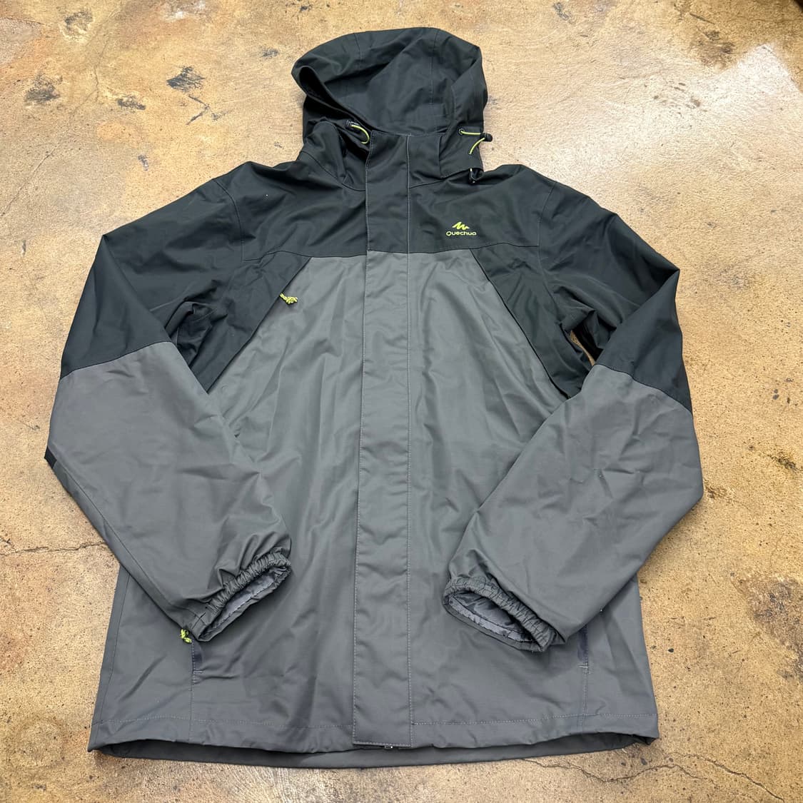 [정품] 데카트론 바람막이 자켓 블랙 회색 b15 상품이미지2