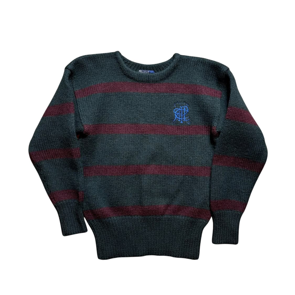 90s 폴로 보트넥 헤비 울 니트 상품이미지1