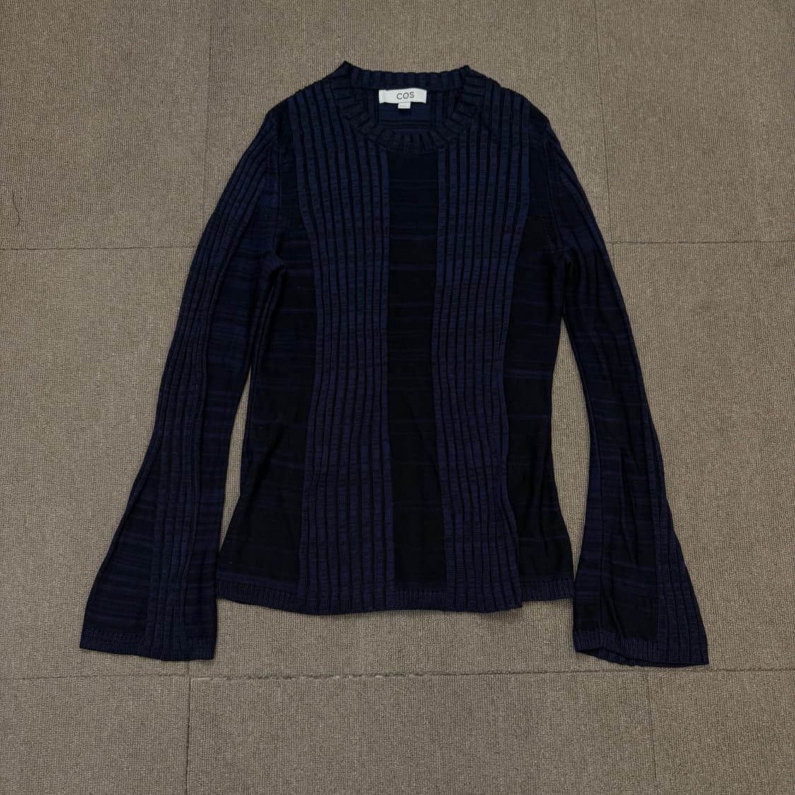 cos 코스 우먼스 레이온 스트라이프 간절기 니트 m 상품이미지1