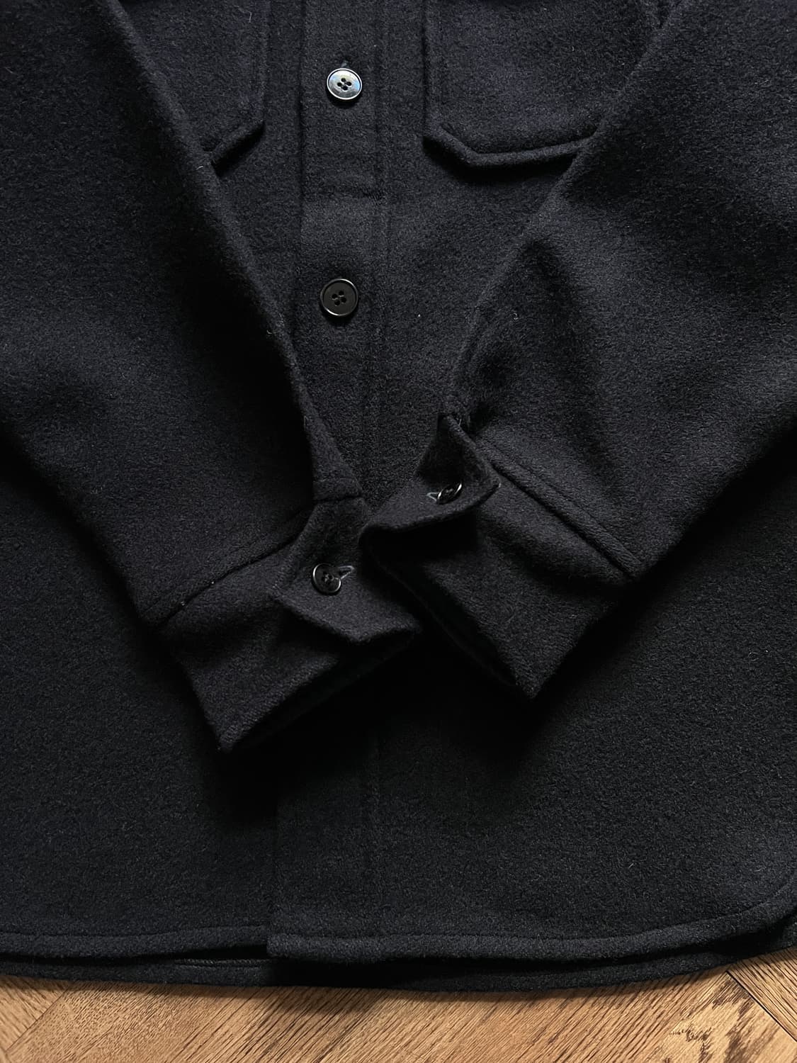 [M]VAN JAC 빈티지 CPO 오피서 울 셔츠 상품이미지5