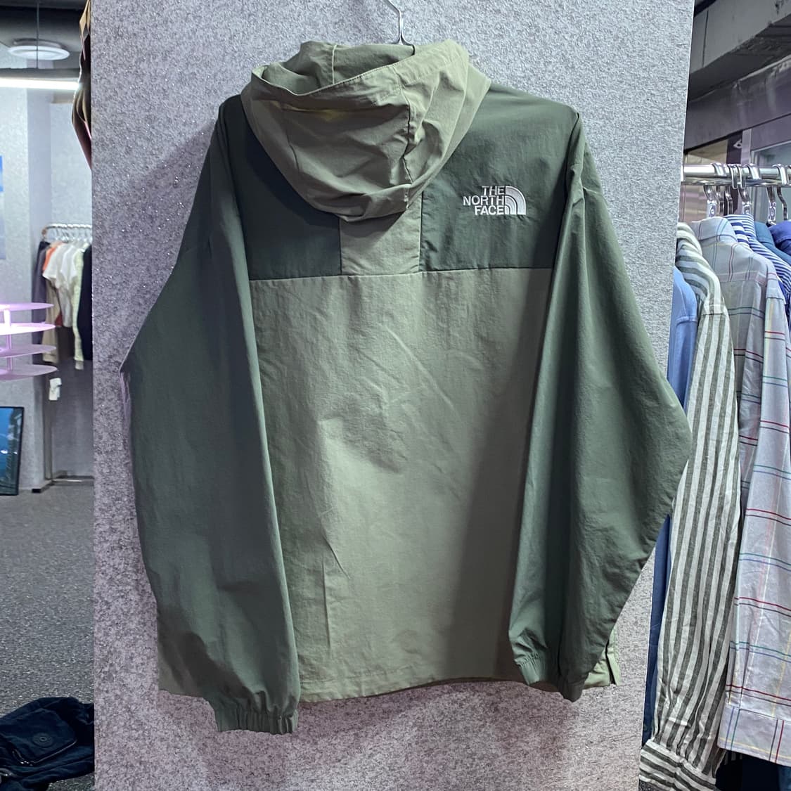 노스페이스 슬레이트 카키 후디드 마운틴 아노락 B4502 상품이미지4