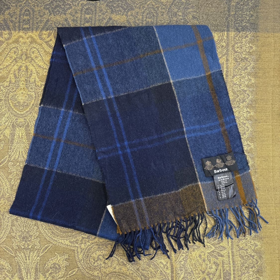 바버 헤리티지 시티웨어 빅체크 와이드 울머플러 데드스탁 N273 상품이미지2