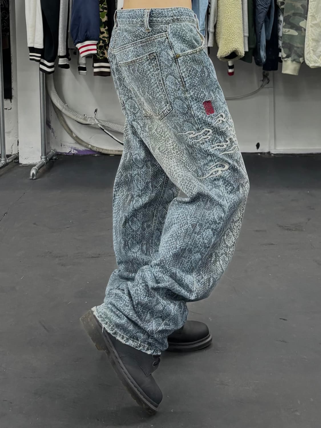 카라쿠리 타마시 오리엔탈 데님팬츠 상품이미지3