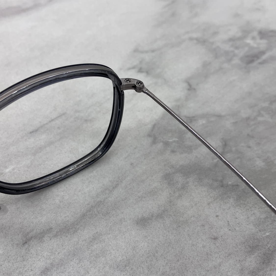 C57 PBL 그레이 실버 솔텍스 웰링턴 메탈테 안경 상품이미지3