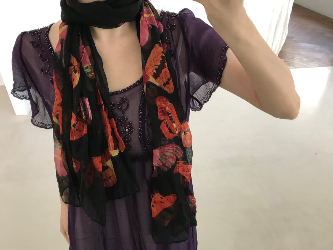 vintage pattern scarf 상품이미지5