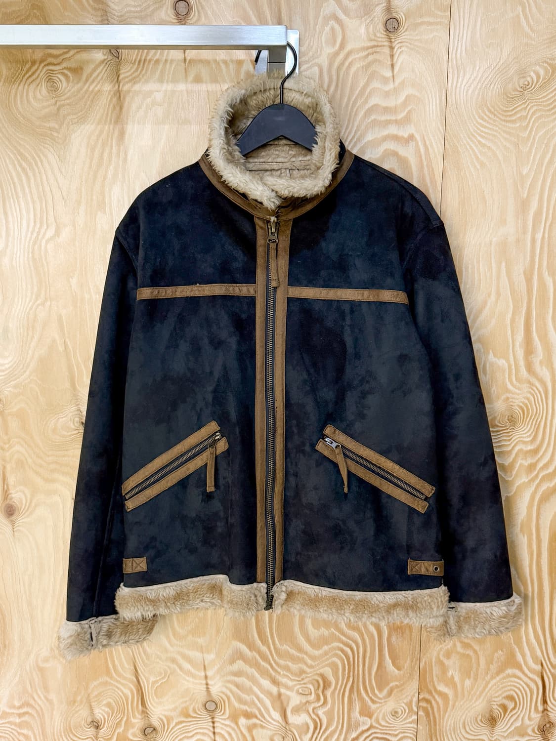 맥아이 포우 스웨이드 B-3 무스탕 상품이미지3