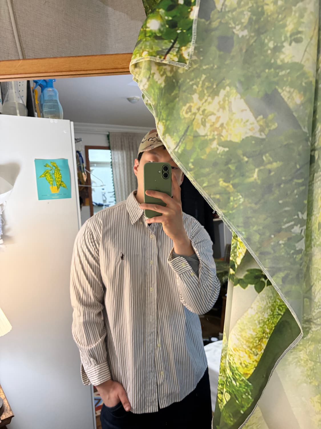 105) 폴로 랄프로렌 스트라이프 셔츠 브라운 상품이미지2