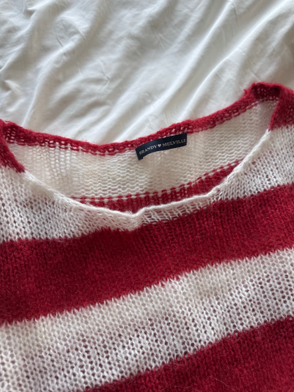 브랜디멜빌 모헤어 스트라이프 니트 상품이미지3