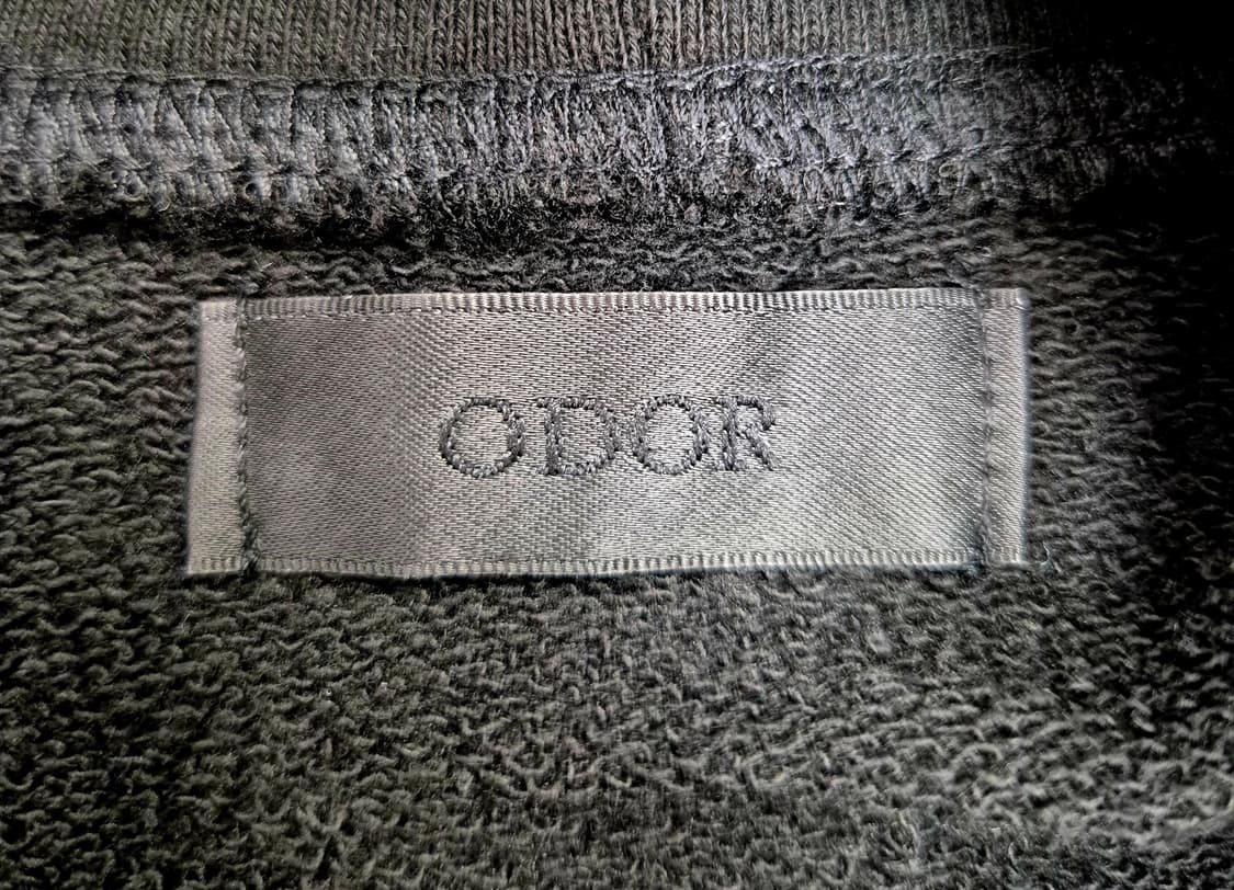 ODOR 블랙 오버핏 후드 집업 상품이미지5