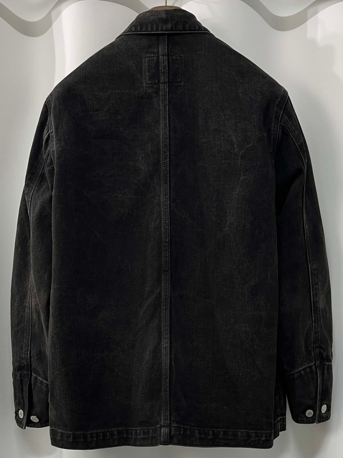 90's 폴로 랄프로렌 스톤 블랙 워시 헌팅 데님 초어 자켓 상품이미지2