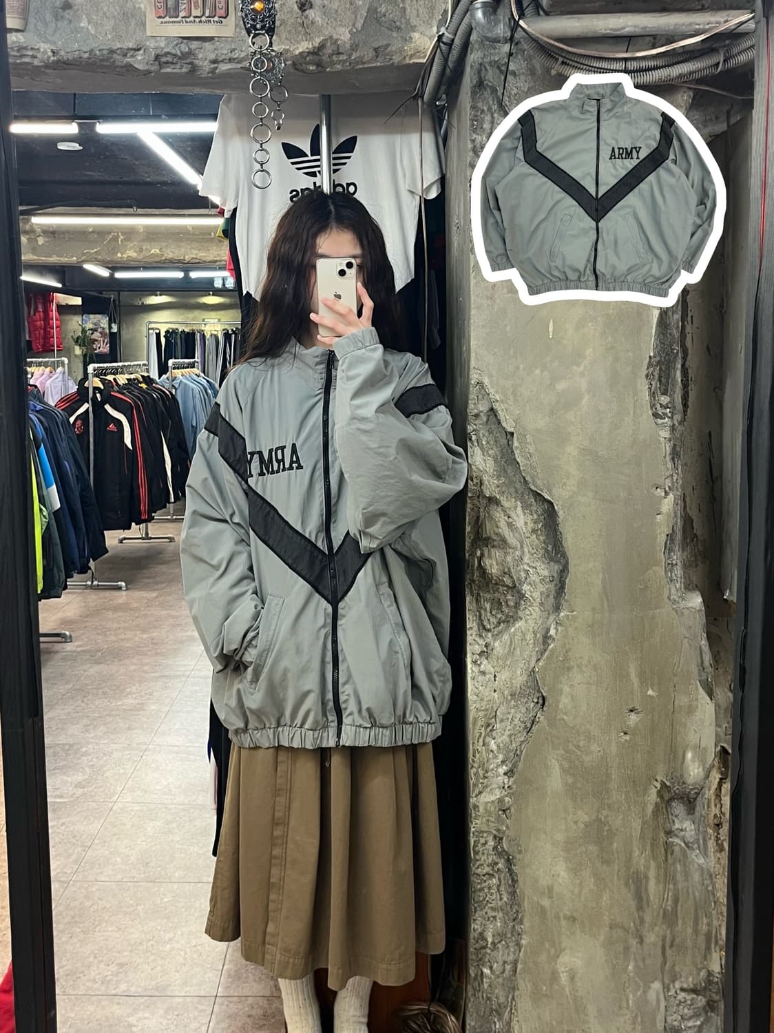 U.S. Army IPFU 바람막이 자켓 그레이 #csz2447 상품이미지1