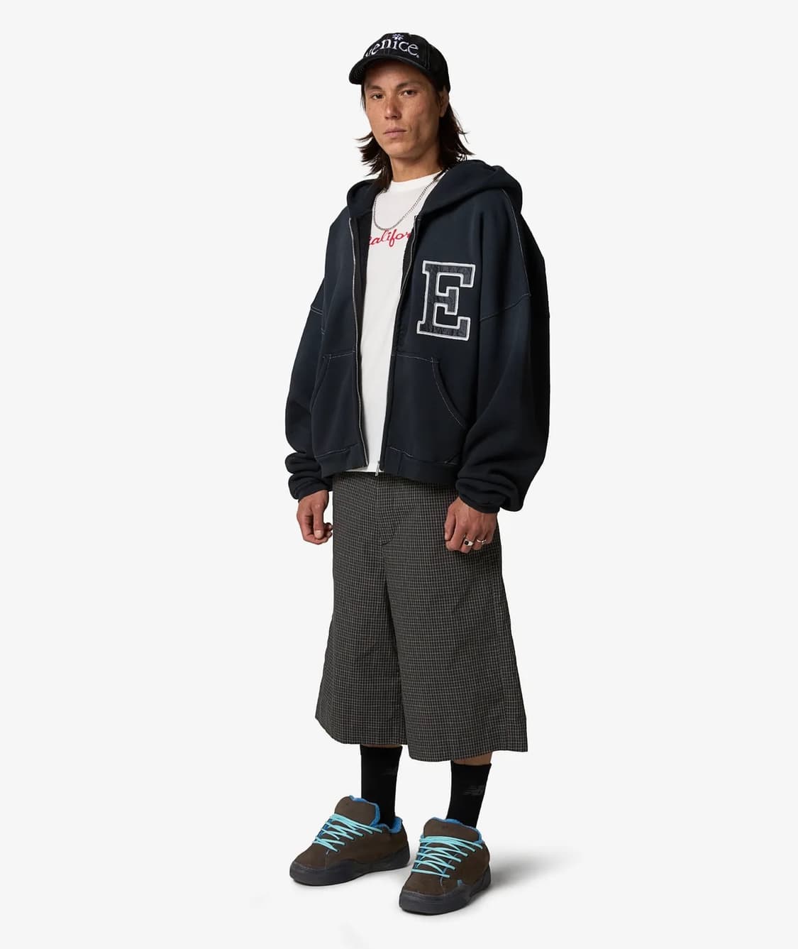 [XL]이알엘 ERL 25fw 바시티 후드집업/네이비 상품이미지2