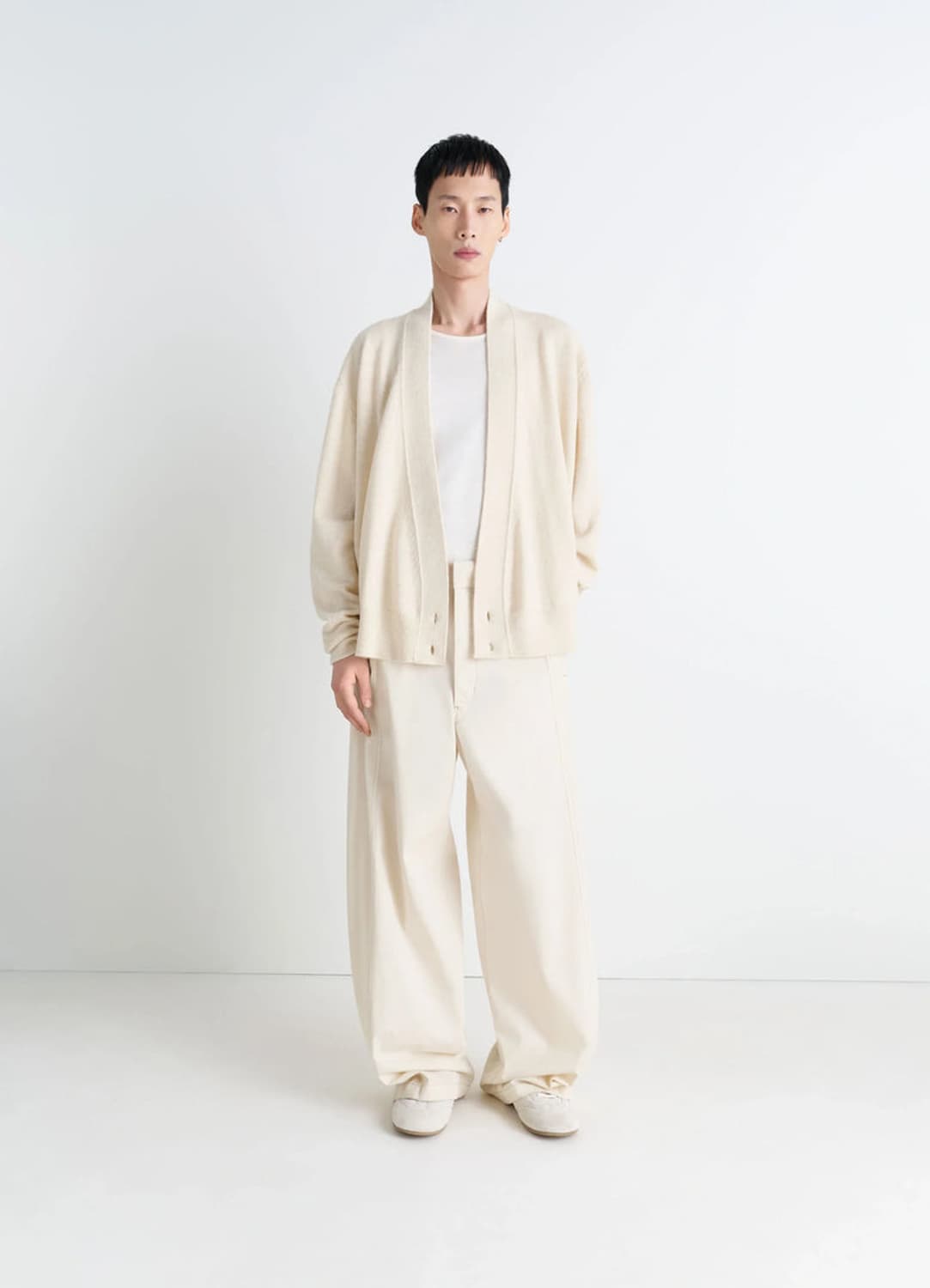 [S,M,L,XL]르메르 25fw 랩 가디건/라이트 크림 상품이미지3