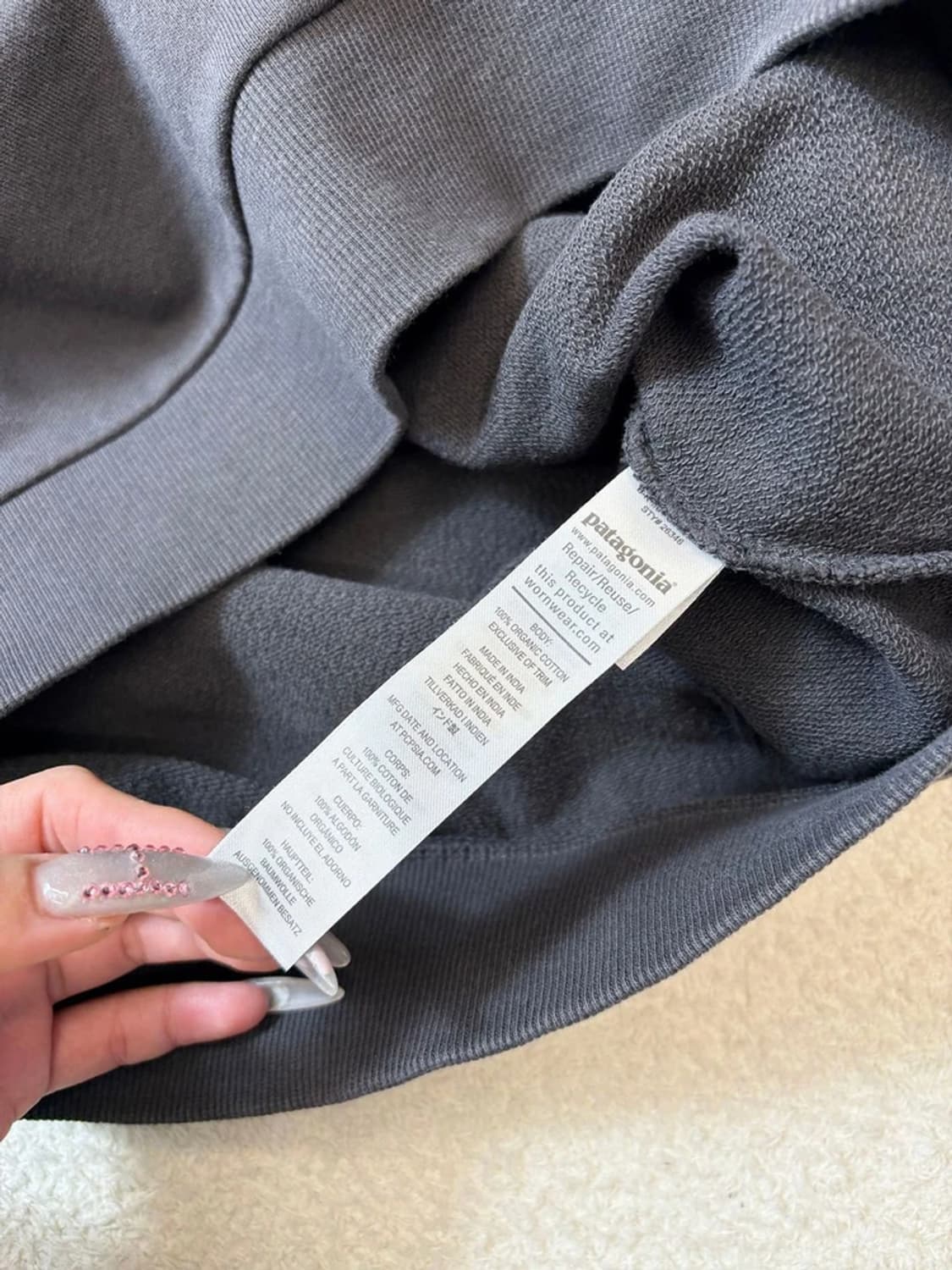 파타고니아 로고 피그먼트 코튼 맨투맨 PN6270 상품이미지7