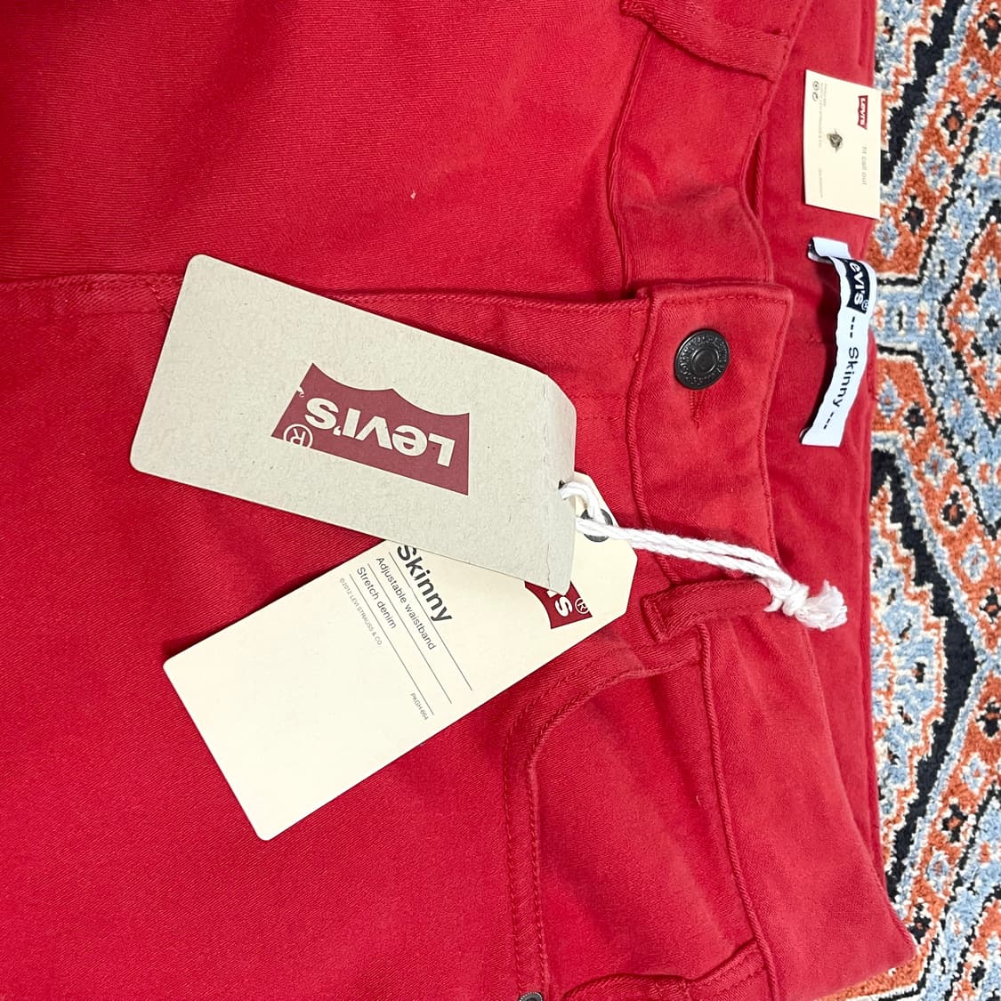(택있는 새상품)리바이스 레드 스키니진 호칭 165 상품이미지2