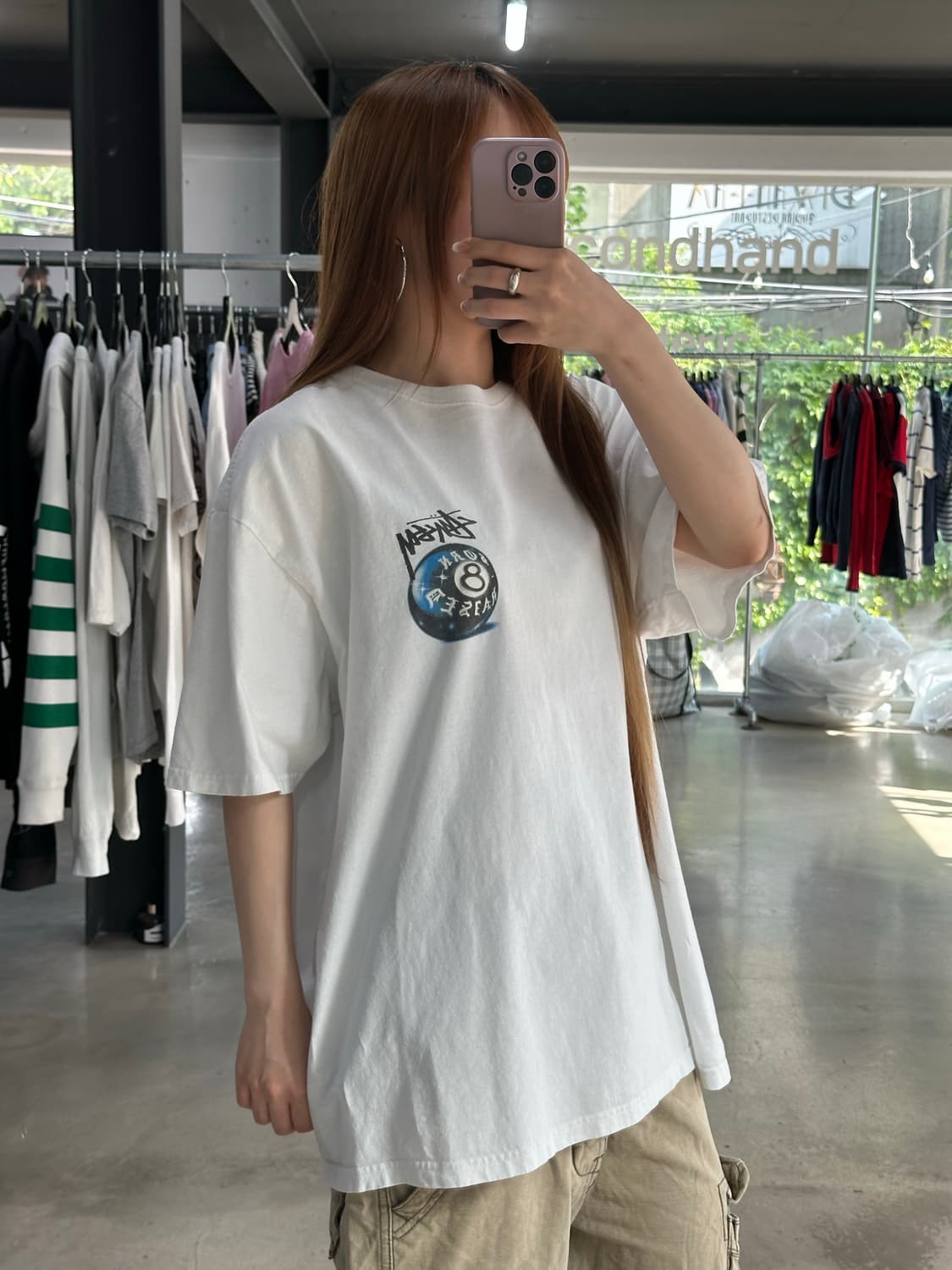 스투시 x 본앤레이즈드 8볼 반팔티 상품이미지3