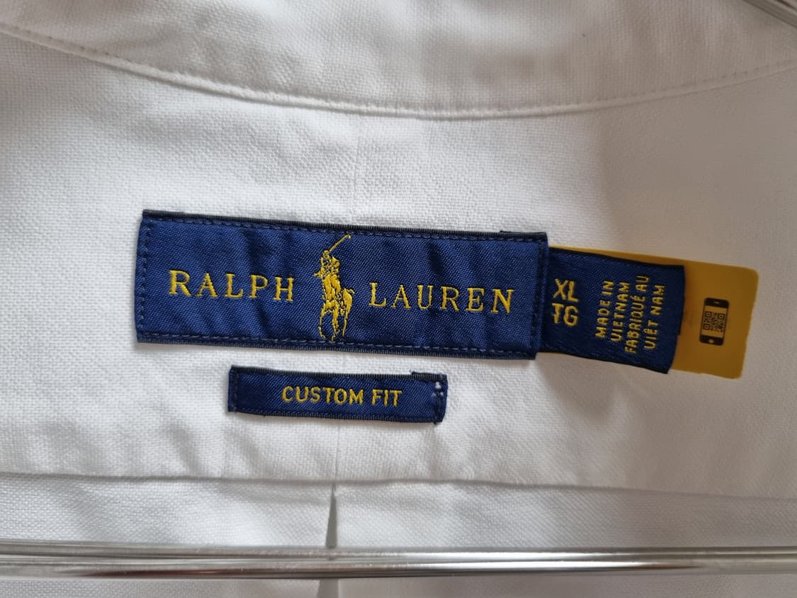 남성 QR 폴로 화이트 흰색 옥스퍼드 긴팔 남방 셔츠 상품이미지10