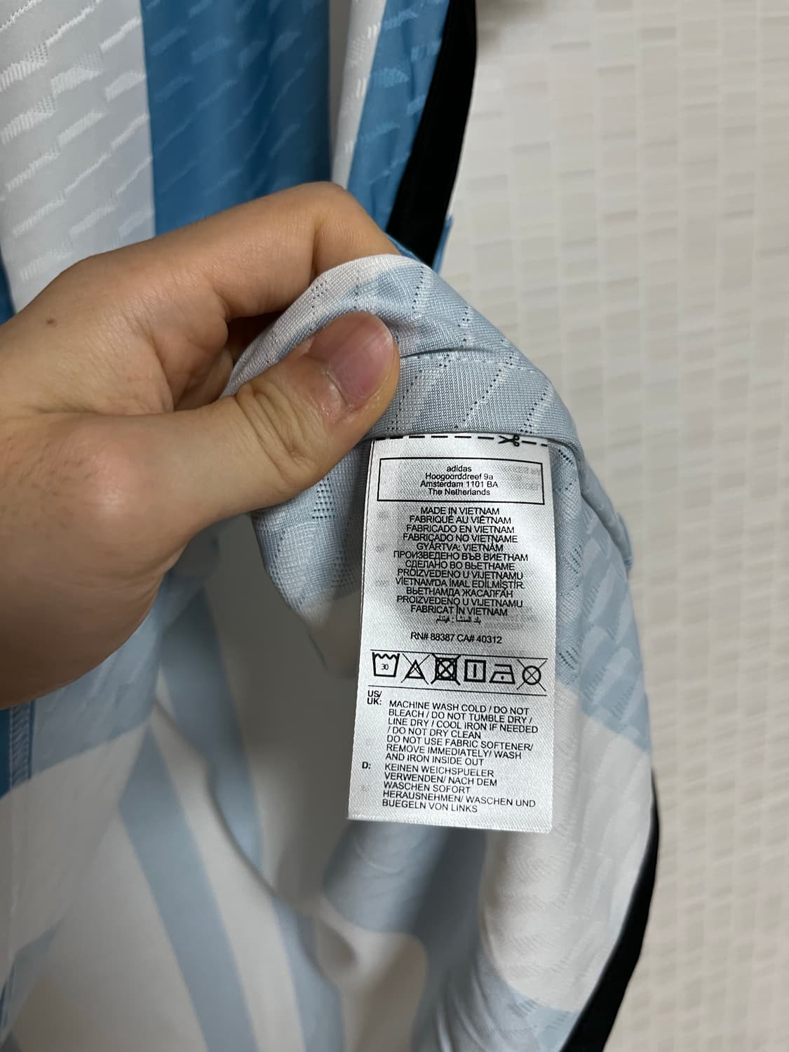 [L] 아르헨티나 22-24 카타르월드컵 결승 유니폼 어센틱 메시 상품이미지4