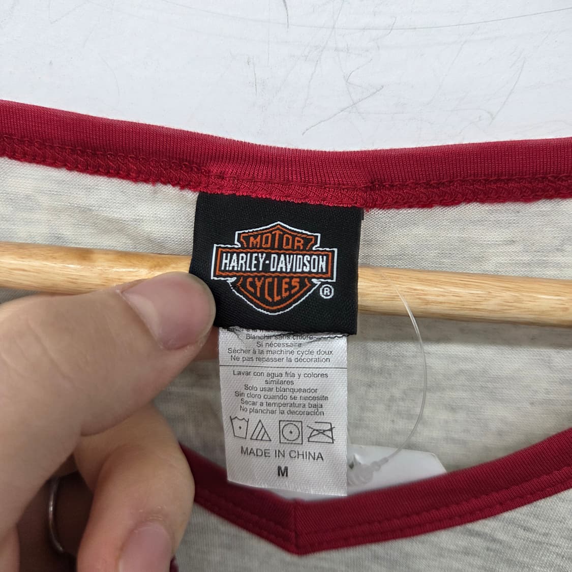 할리데이비슨 오토바이 반팔 티셔츠 여성 M 상품이미지3