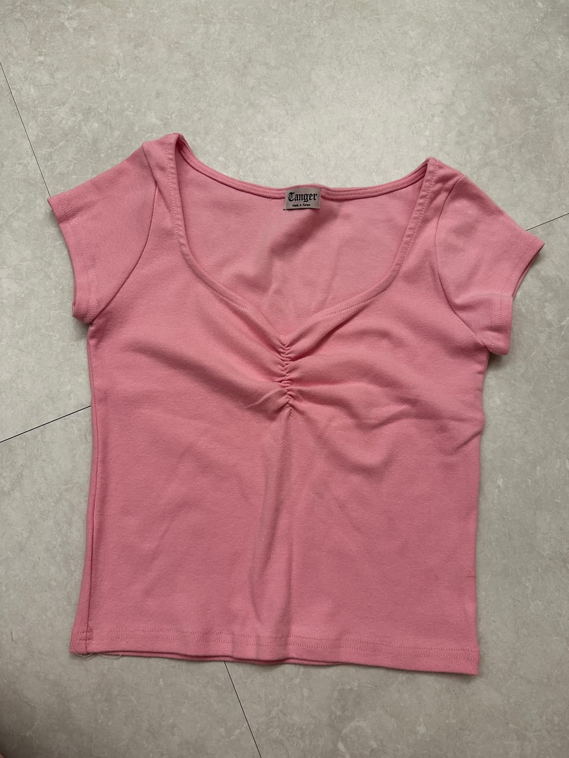 tanger 탠저 발레리나 탑 (핑크/그레이) 상품이미지4