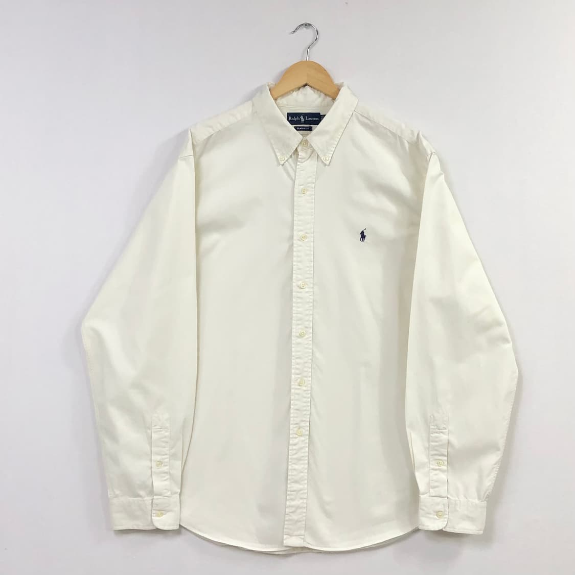Xxl 폴로 아이보리 코튼 셔츠 상품이미지2