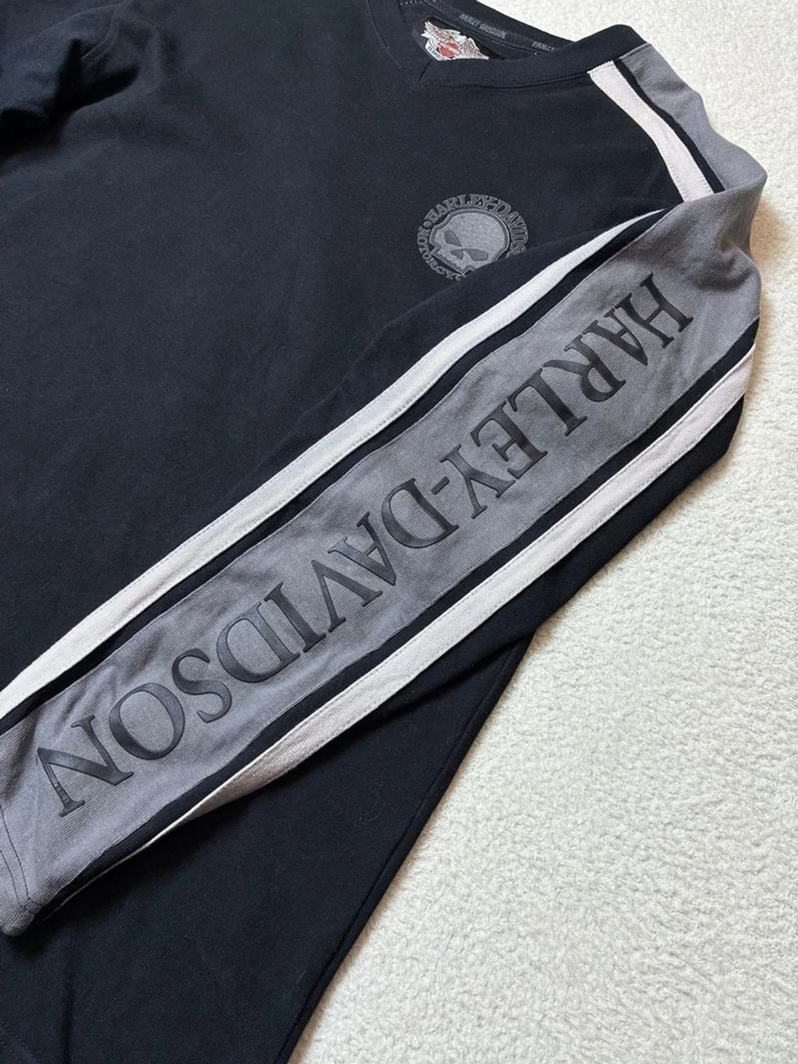 할리데이비슨 00's 스컬 스펠아웃 롱 슬리브 PN6383 상품이미지8