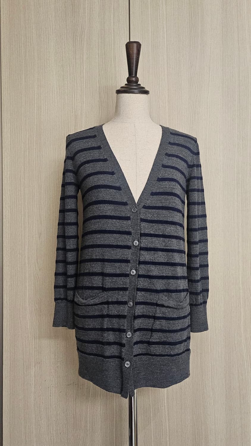 (드라이클리닝)빈폴 스트라이프 얇은 울 롱가디건 95 상품이미지2