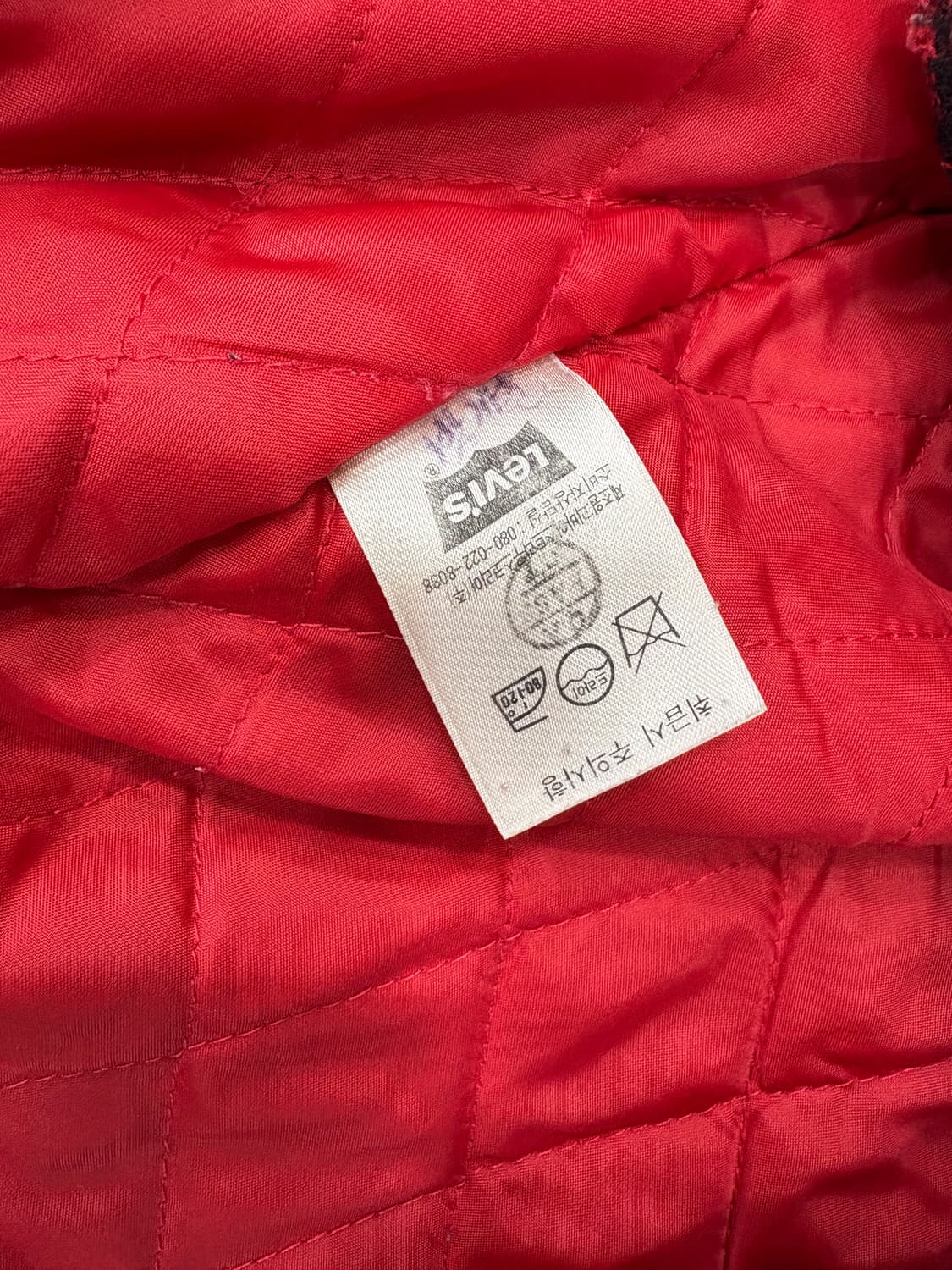 리바이스 체크 누빔자켓 상품이미지5