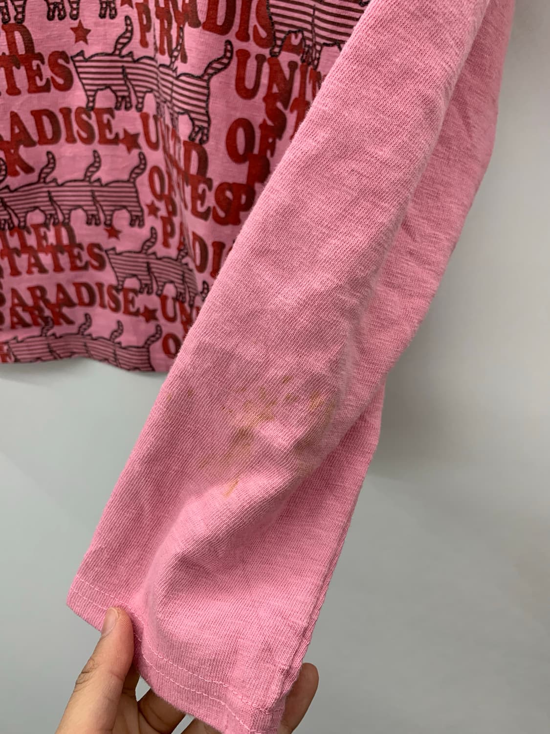 Uspp 핑크 프린팅 롱슬리브 상품이미지7