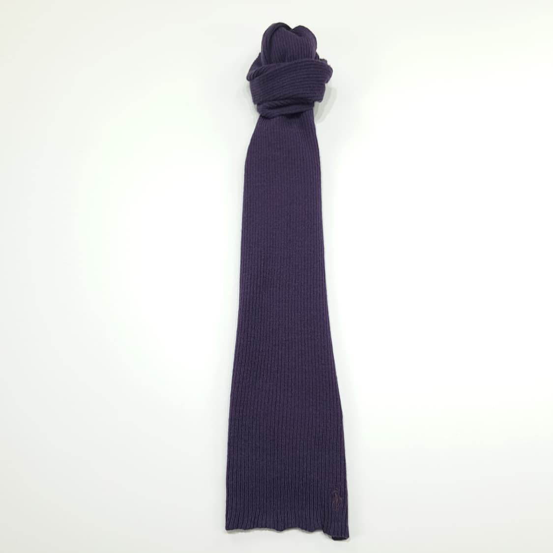 MX288 폴로 랄프로렌 퍼플 메리노울 니트 목도리 머플러 상품이미지4