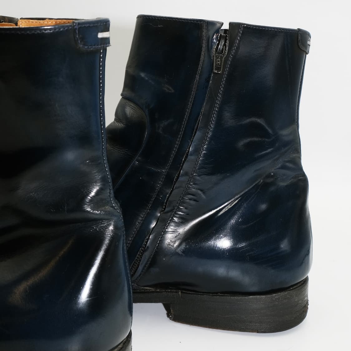 메종 마틴 마르지엘라 폴리시드 레더 사이드 지퍼 부츠 43(280) BT 상품이미지7