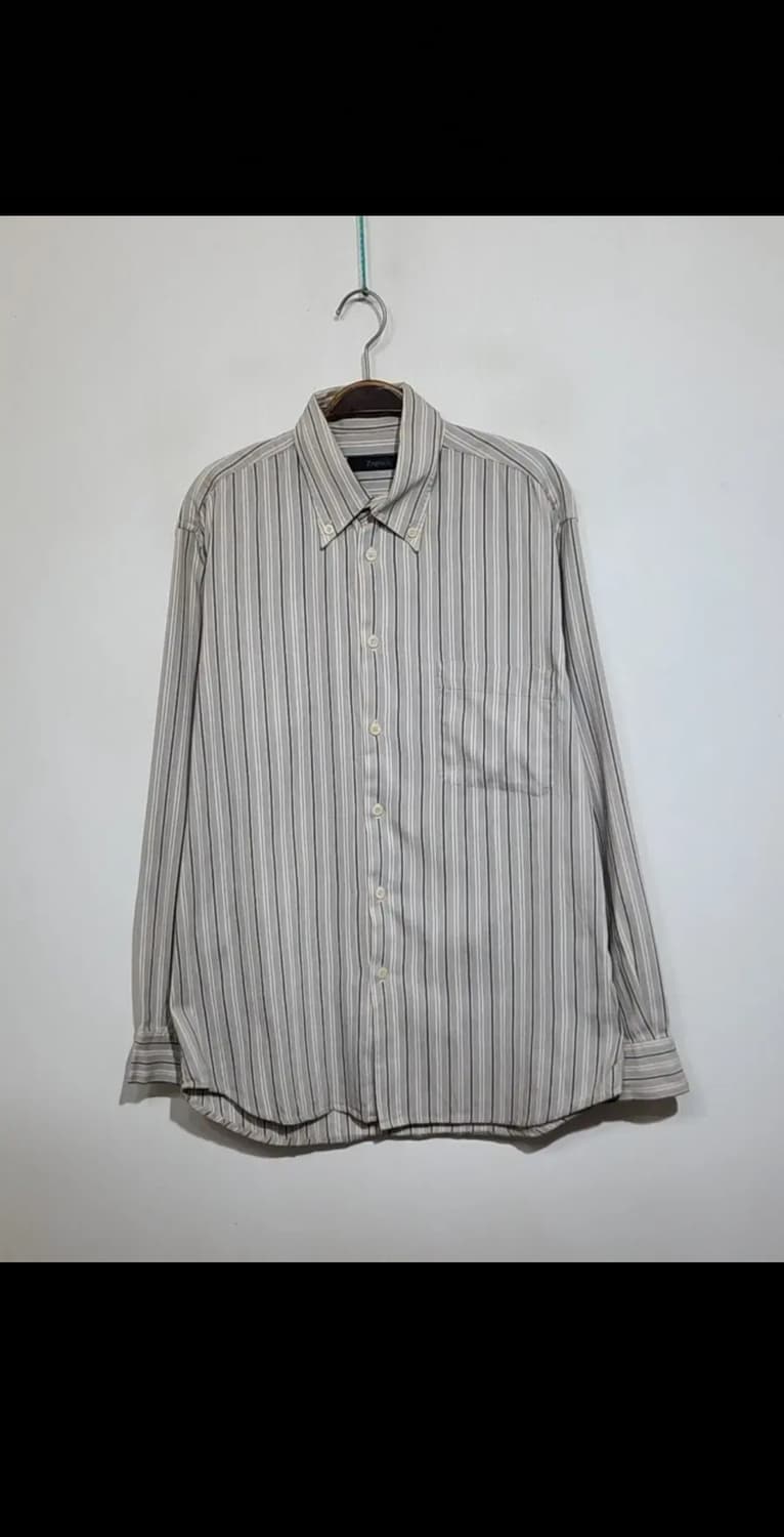 (XL) 제냐 셔츠 스트라이프 남방 포켓 이태리판  상품이미지1