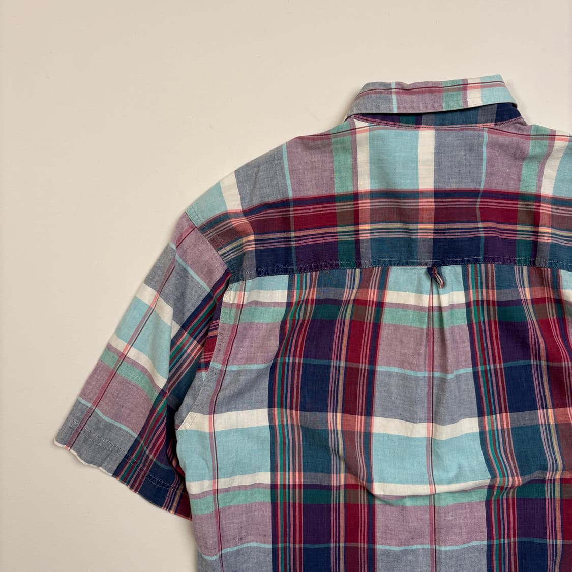 [M] 00s EddieBauer superior Madras shirt 상품이미지7