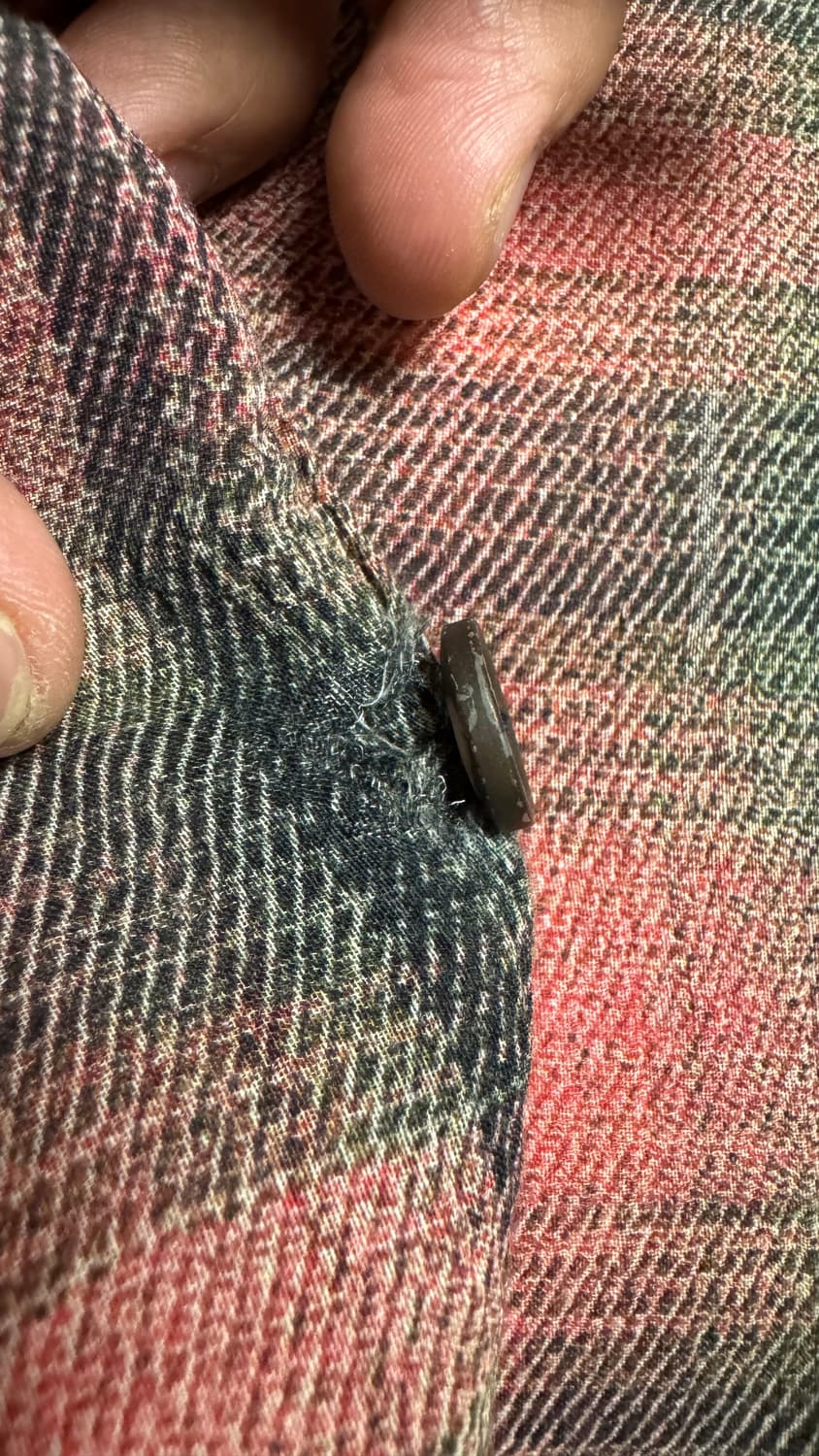 아워레가시 버로우드 럼버체크 셔츠 50사이즈 상품이미지5