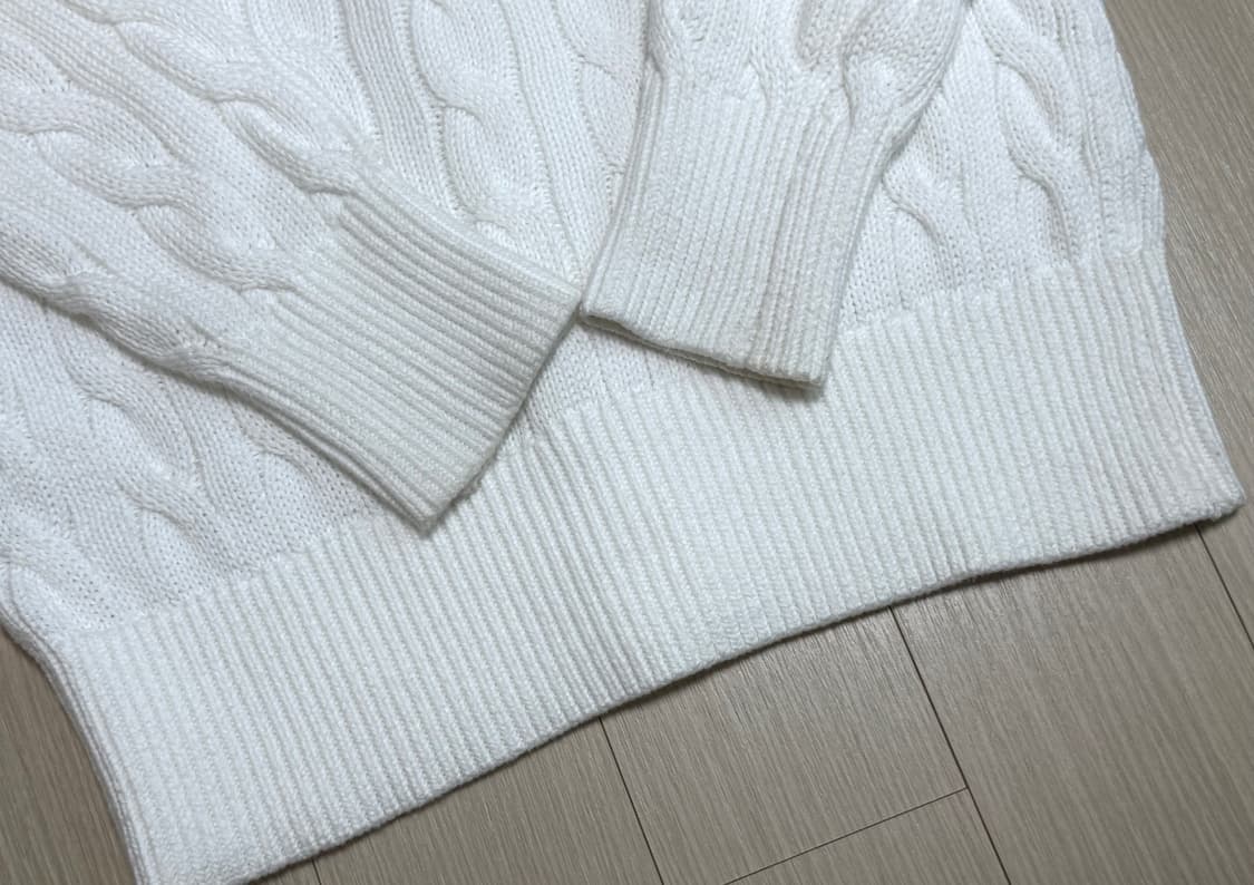 폴로 랄프로렌 케이블 니트 코튼 크루넥 카디건 가디건 상품이미지5