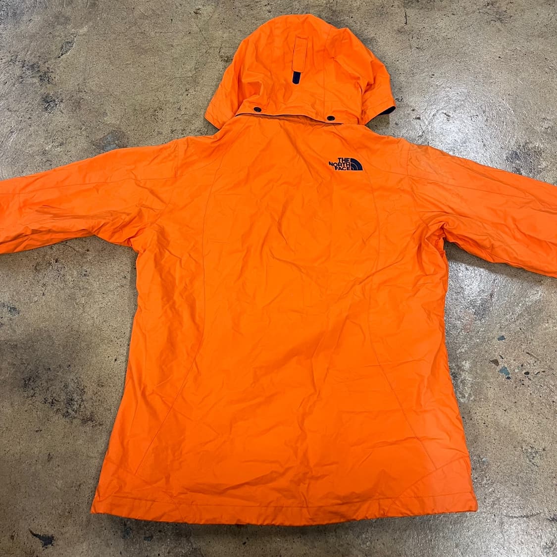 [정품/L] 노스페이스 오렌지색 후드 바람막이 자켓 b14 상품이미지4