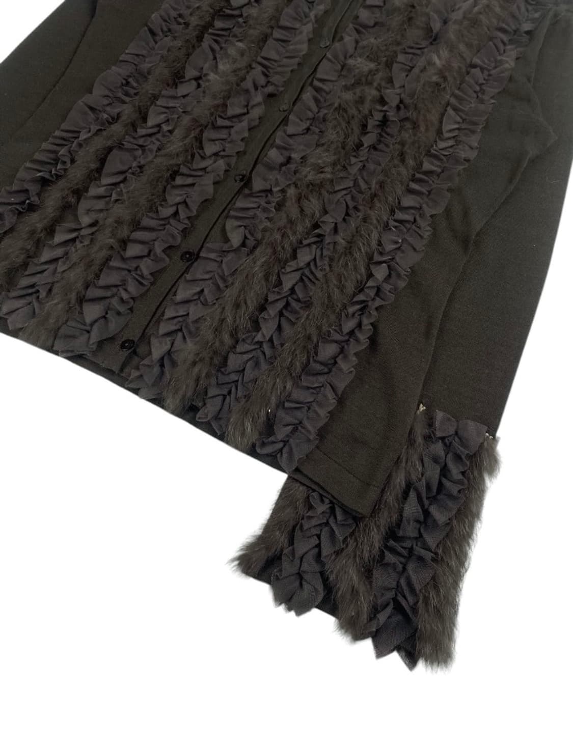 premiere 프릴 퍼 가디건 상품이미지3