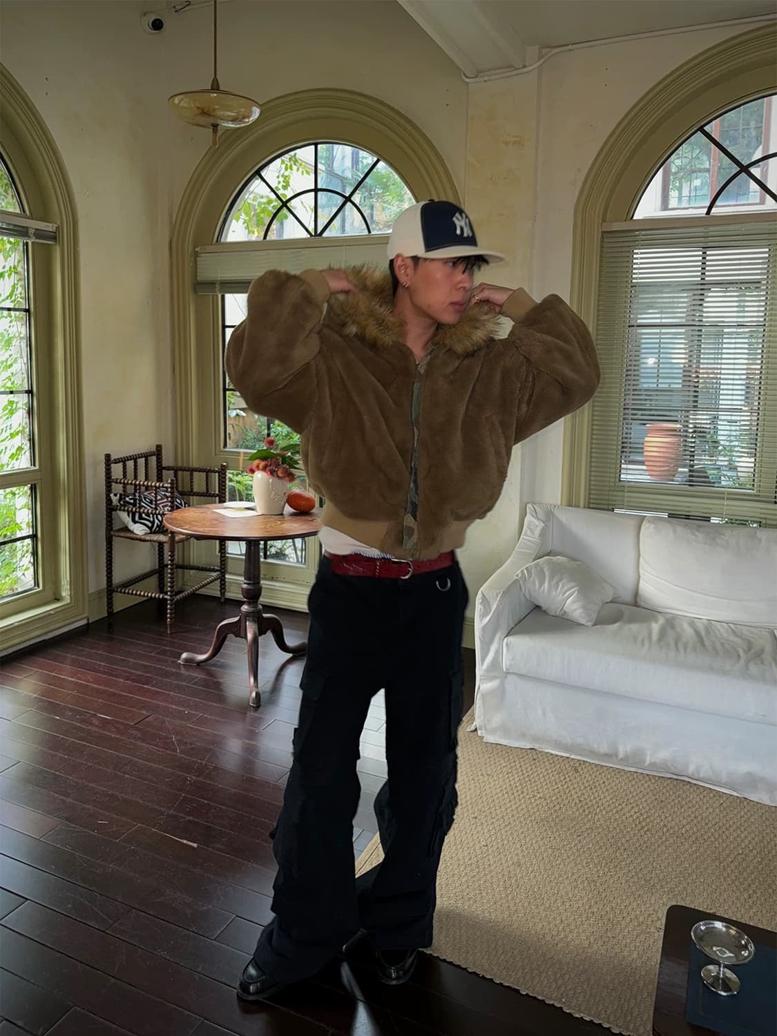 Reversible Camo Fur Bomber 상품이미지6