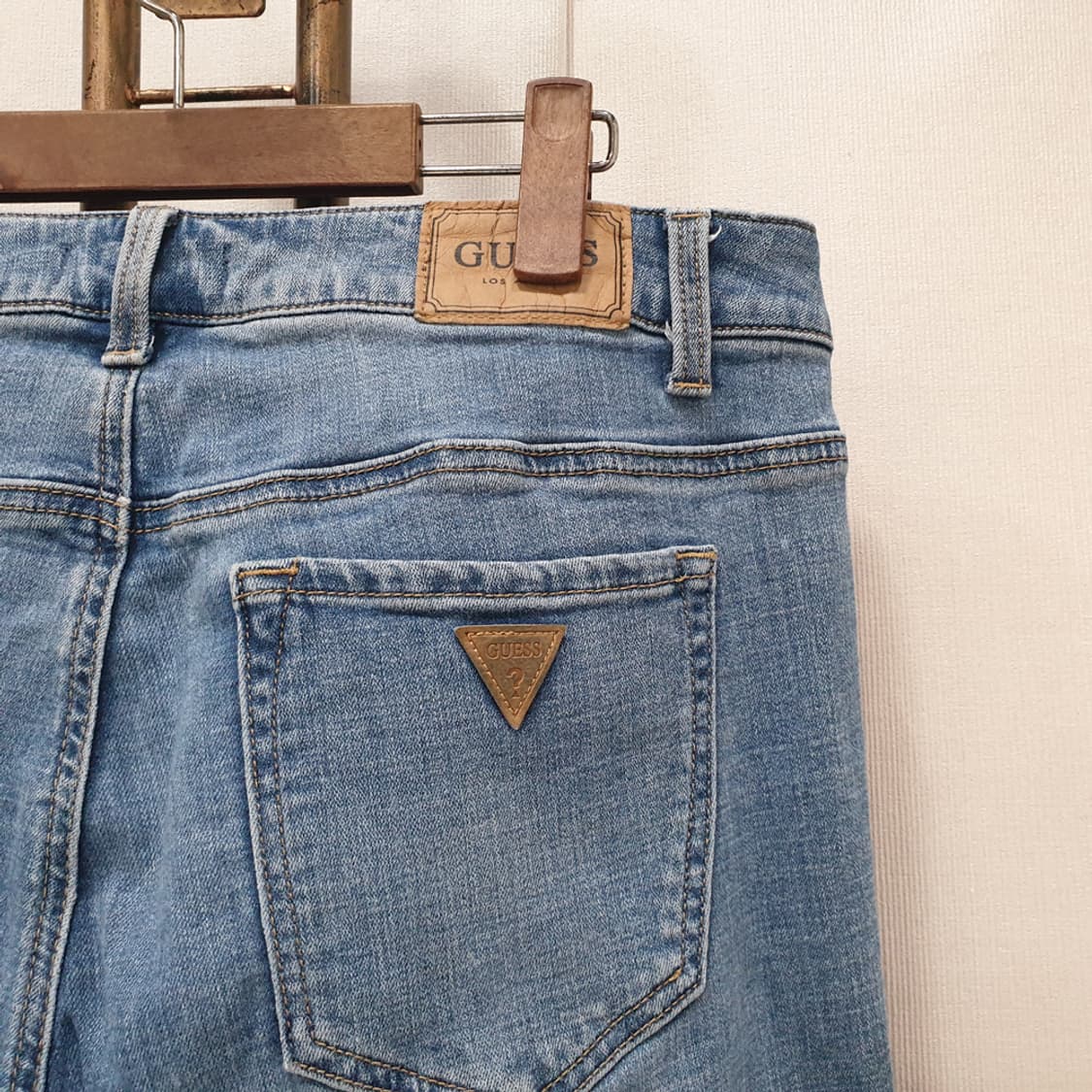 게스 인디고 슬림 스트레이트 청바지 33 상품이미지4