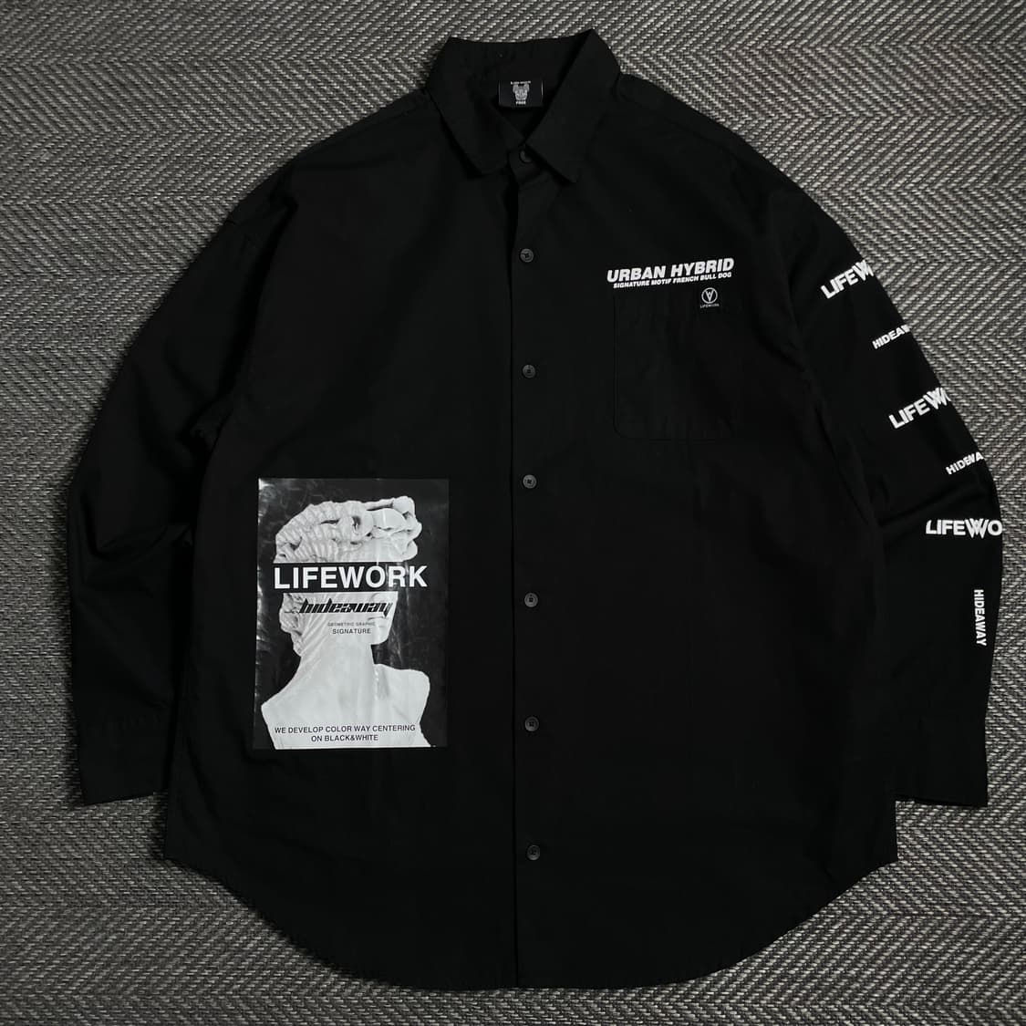 라이프워크 빅로고 프린팅 박시핏 셔츠y 3989 상품이미지2