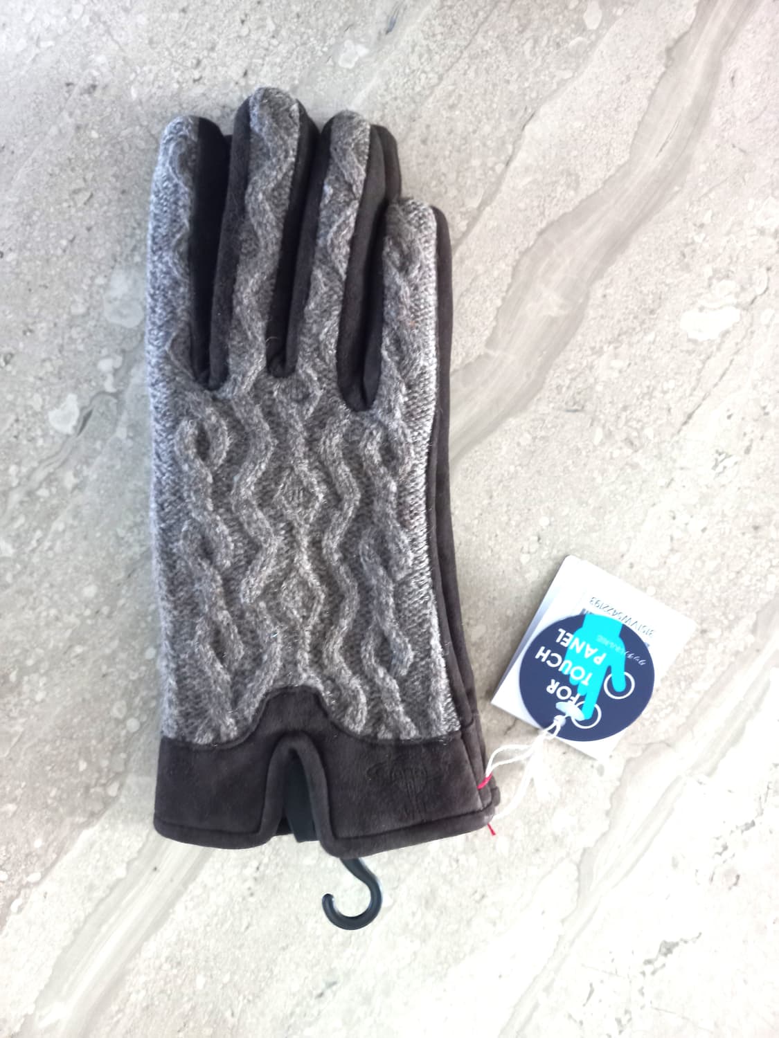 비비안웨스트우드 케이블 & 스웨이드 장갑 (새상품) 상품이미지3