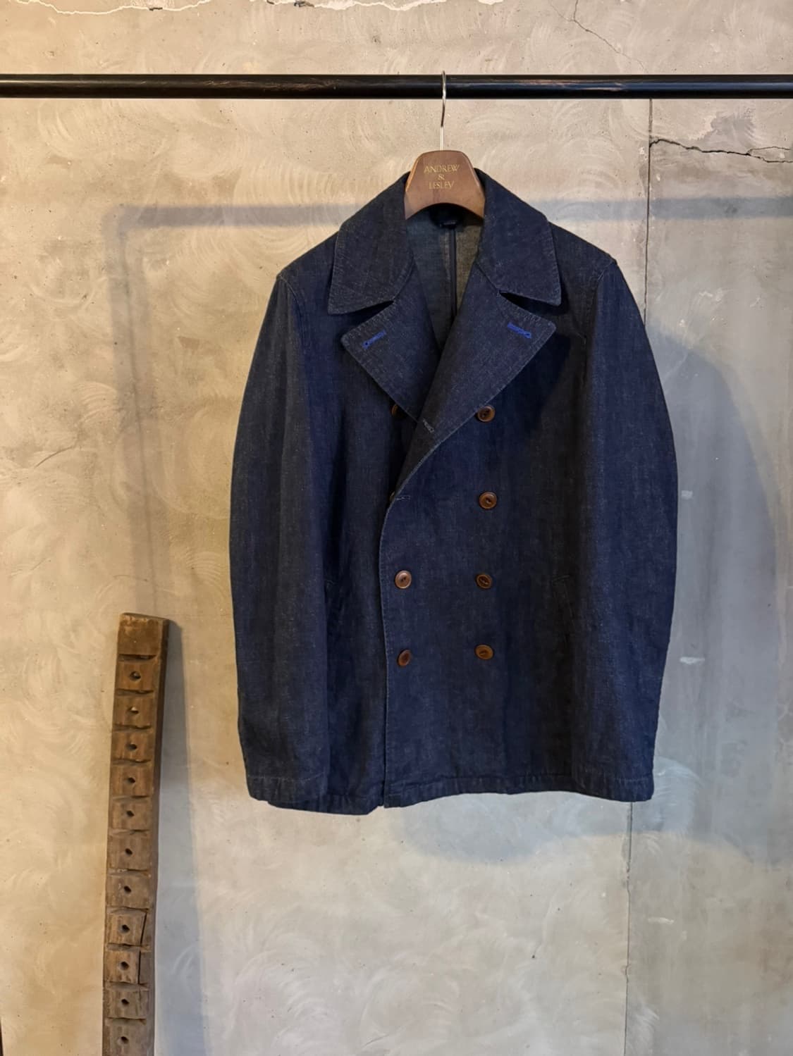 알뉴볼드 데님 피코트 슬림100 상품이미지1