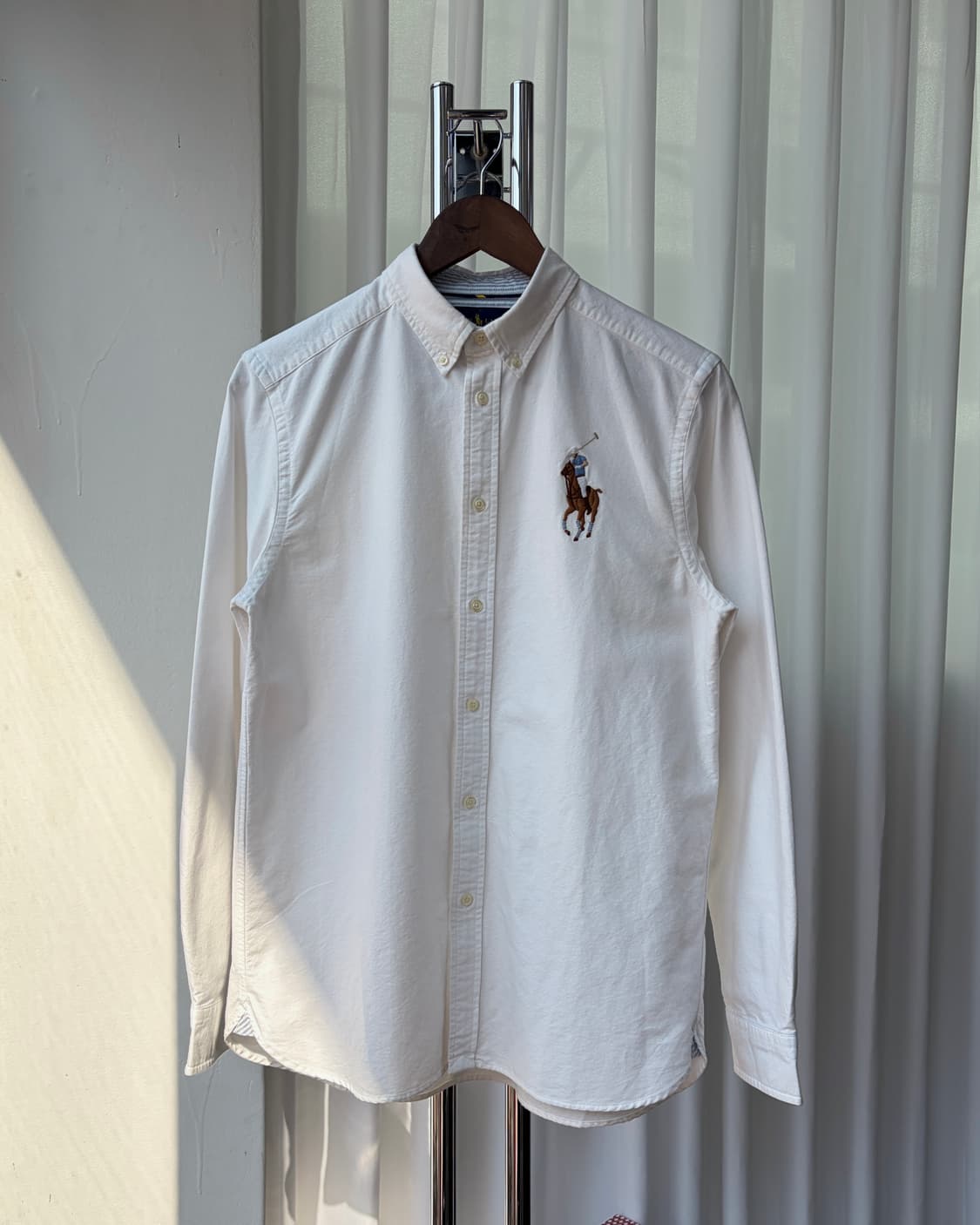 [L]폴로 랄프로렌 빅포니 치프키프 화이트 옥스포드 셔츠 상품이미지3