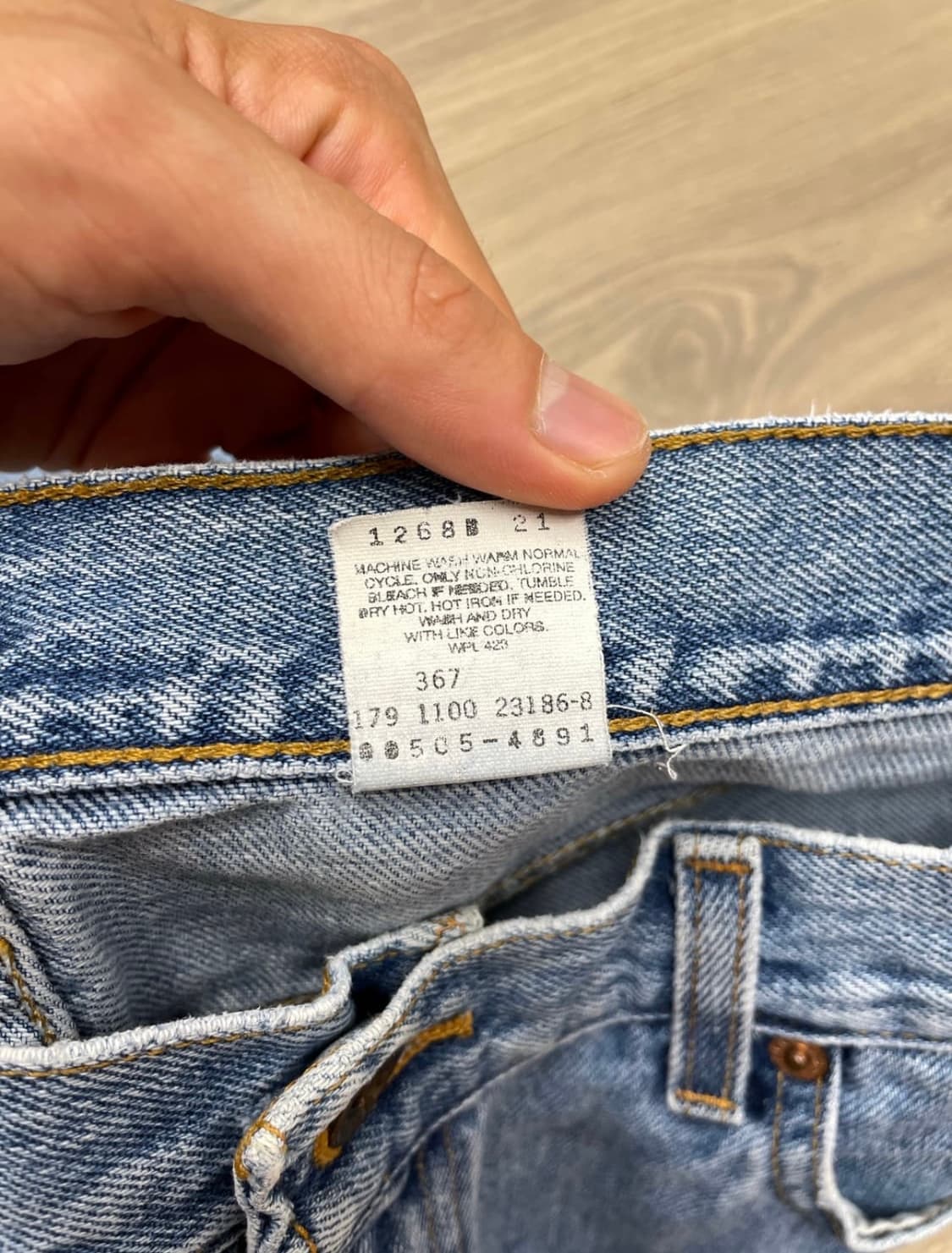 빈티지 리바이스 505 연청 상품이미지6