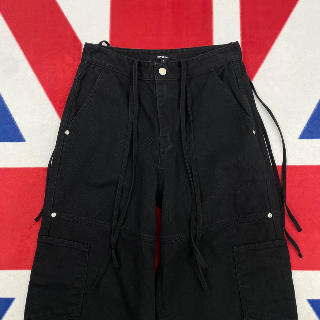 다이애그널 와이드팬츠 여성 S 상품이미지2