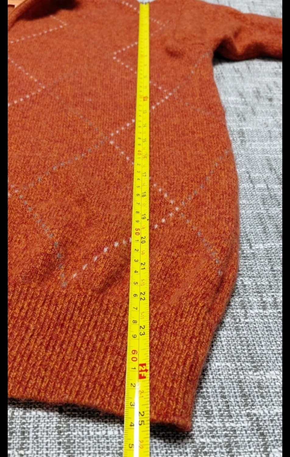 Wilkes Bashford 남성 아가일 니트 집업 M 상품이미지9