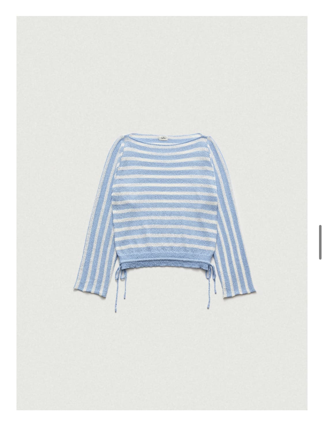 더바넷 스트라이프 니트탑 블루 상품이미지2