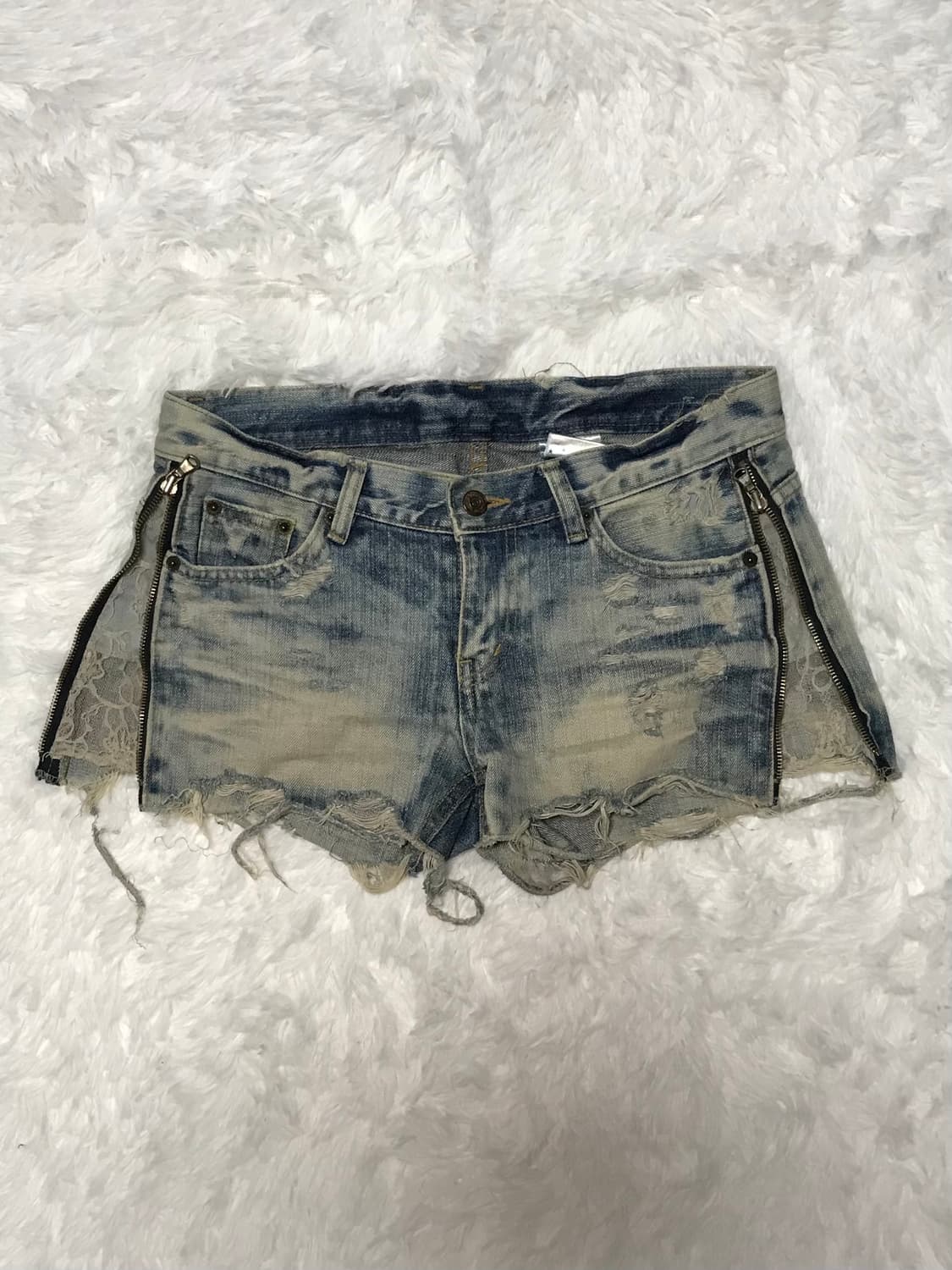 lace point short jean 상품이미지1